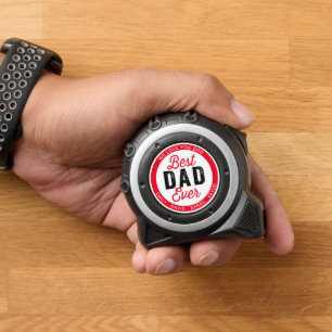 Custom Fathers Day Gift voor beste papa ooit Rolmaat