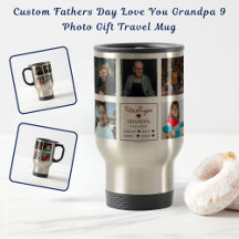 Custom Fathers Day Love You Opa 9 Foto Gift
