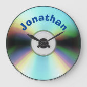 Custom Faux CD Retro 90s Muziek Grote Klok (Voorkant)