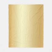 Custom Faux Gold Blank Sjabloon Glamour Modern Fleece Deken (Voorkant)