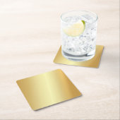 Custom Faux Gold Elegant Modern Sjabloon Blank Kartonnen Onderzetters (Insitu)