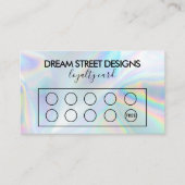 Custom Faux Holo Loyalty Kaart Visitekaartje (Voorkant)