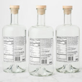 Custom FDA-compatibel Prime Ingrediënt Brood Label Likeurfles Etiket (Flessen)