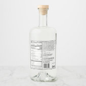 Custom FDA-compatibel Prime Ingrediënt Brood Label Likeurfles Etiket (Voorkant)