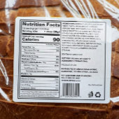 Custom FDA-compatibel Prime Ingrediënt Brood Label Likeurfles Etiket