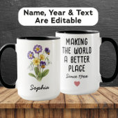 Custom February Birth Flower - Personalized Name Mok