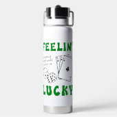 Custom Feelin' Lucky Positive Affirmation & Aces Waterfles (Achterkant)