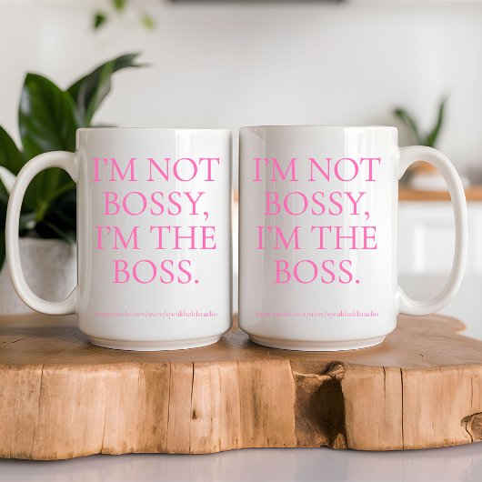 Custom Feminist Gift voor Vrouwen Baas Babe Kantoo Koffiemok