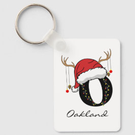 Custom Festive Christmas Keychain for Coworkers