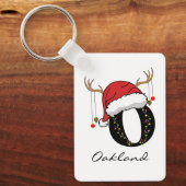 Custom Festive Christmas Keychain for Coworkers (Voorkant)