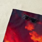 Custom Fiery Sunset Coastline – Ocean Cliffs Strandlaken (In situ)