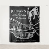 Custom Filmstrip Backdrop Hollywood Party Tapestry Wandkleed (Voorkant)