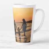 Custom Filmstrip Frames Photo Collage with Text Latte Mok (Rechts)