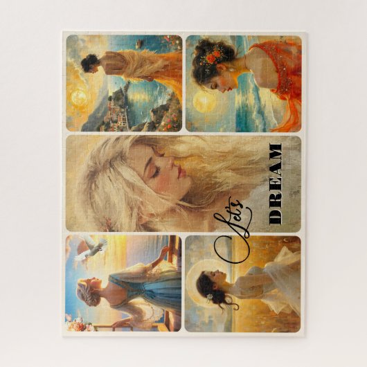 Custom Fine Art Women Collage Puzzle Legpuzzel (Verticaal)