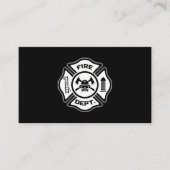 Custom Firefighter Fire Department Logo Visitekaartje (Voorkant)