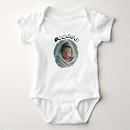 Custom First Birthday Photo Design with Baby Name Romper
