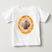 Custom First Birthday T-Shirt with Photo (Voorkant)