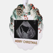 Custom First Christmas Expecting Photo Ornament (Links)