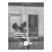 Custom First Dance Song Photo Memorabilia Print Foto Afdruk (Voorkant)