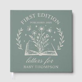 Custom First Edition Book Baby Shower Guest Book Gastenboek