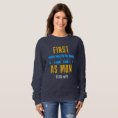 Custom FIRST HANUKKAH AS MOM Trui (Voorkant volledig)