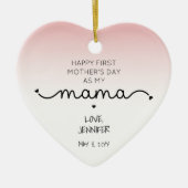 Custom First Moederdag New Mama Keepomwille Gifts Keramisch Ornament (Voorkant)