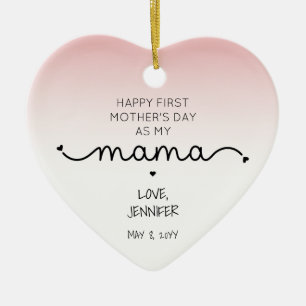 Custom First Moederdag New Mama Keepomwille Gifts Keramisch Ornament