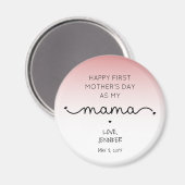 Custom First Moederdag New Mama Keepomwille Gifts Magneet (Voorkant / Achterkant)