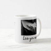 Custom First Moederdag Photo Cute Minimalist Koffiemok (Voorkant rechts)