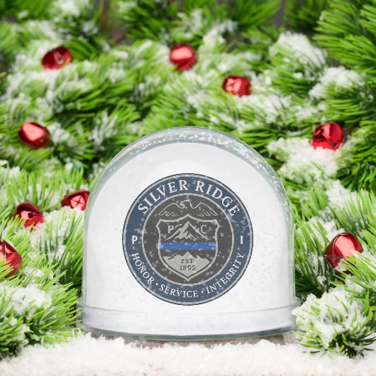 Custom First Responder Support Snow Globe Sneeuwbol (Kerstmis)