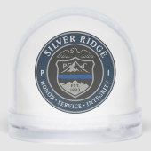 Custom First Responder Support Snow Globe Sneeuwbol (Achterkant)