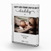 Custom First Vaderdag Cute Minimalist Fotoblokken (Rechts)