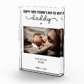 Custom First Vaderdag Cute Minimalist Fotoblokken (Rechts)