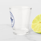 Custom Fisherman Blue Bass Fish Shot Glas (Rechts)