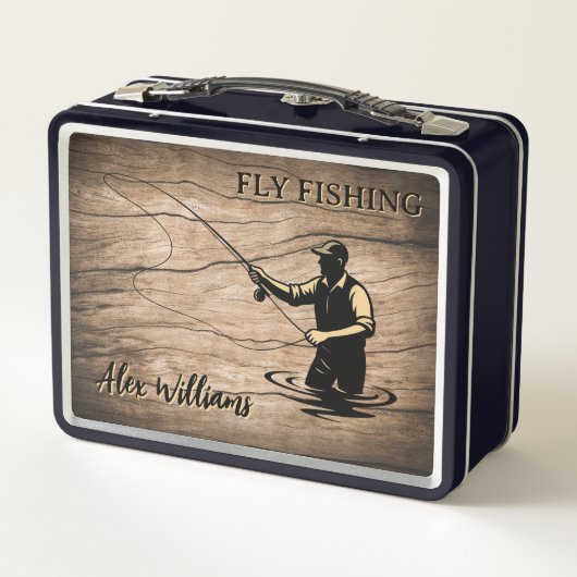 Custom Fishing Box Fishing Gift Fly Fishing Box (Achterkant)