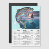 Custom Fishing Fridge Calendar 2026 / Your Photo (Voorkant / Achterkant)