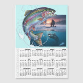 Custom Fishing Fridge Calendar 2026 / Your Photo (Voorkant)