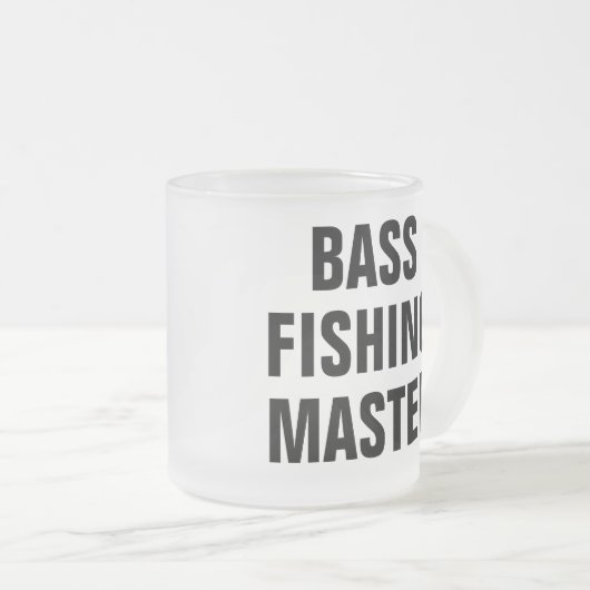 Custom Fishing Matglas Koffiemok (Voorkant rechts)