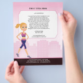 Custom Fitness Flyer met illustratie (Hand)