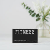Custom Fitness Personal Trainer Coach Sjabloon Visitekaartje (Staand voorkant)