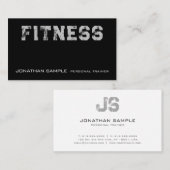 Custom Fitness Personal Trainer Coach Sjabloon Visitekaartje (Voorkant / Achterkant)