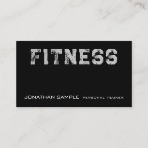Custom Fitness Personal Trainer Coach Sjabloon Visitekaartje