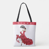 Custom Flamenco Shopping Tas (Achterkant)