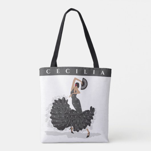 Custom Flamenco Shopping Tas (Achterkant)
