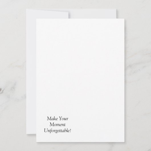 Custom Flat Announcement Kaart (Achterkant)