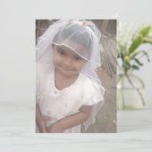 Custom Flat Announcement Kaart (Staand voorkant)