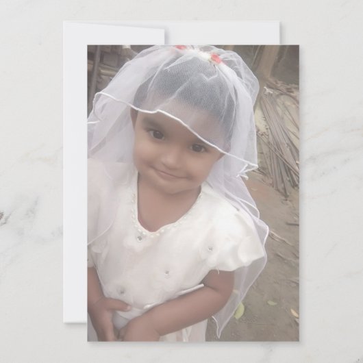 Custom Flat Announcement Kaart (Achterkant)