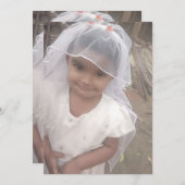 Custom Flat Announcement Kaart (Voorkant / Achterkant)