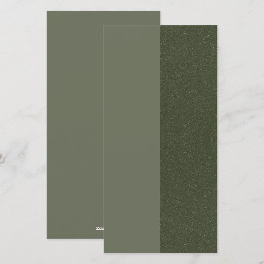 Custom Flat Holiday Kaart in Omgekeerd Moss Split (Voorkant / Achterkant)
