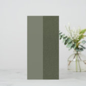 Custom Flat Holiday Kaart in Omgekeerd Moss Split (Staand voorkant)